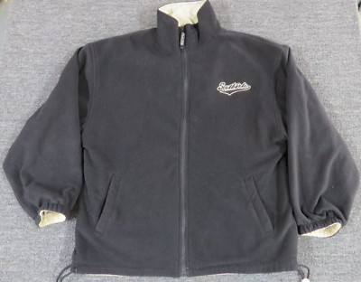 Southpole Reversible Jacket Mens XXL Gray Beige Fleece Full Zip Collared