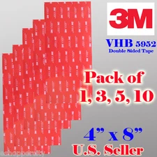 3M VHB Double Sided Foam Adhesive Sheet Tape 5952 Body Shop Mounting Bonding 