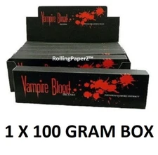 VAMPIRE BLOOD INCENSE STICKS DEVIL'S GARDEN NATURAL ORGANIC-ONE 100 GRAM BOX 