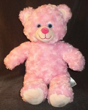 Build a Bear BABW Plush PINK VALENTINE Teddy Bear Stuffed Animal 2014 Retired