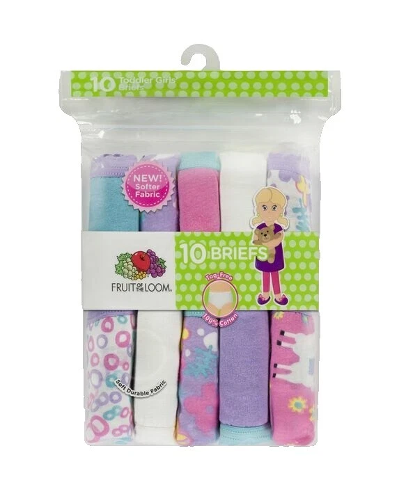 Fruit of the Loom Multicolor 100% Cotton Underwear for Girls