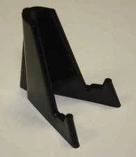 10 DISPLAY STANDS EASEL for Coins Capsules Card Knife Case Holders BLACK PLASTIC