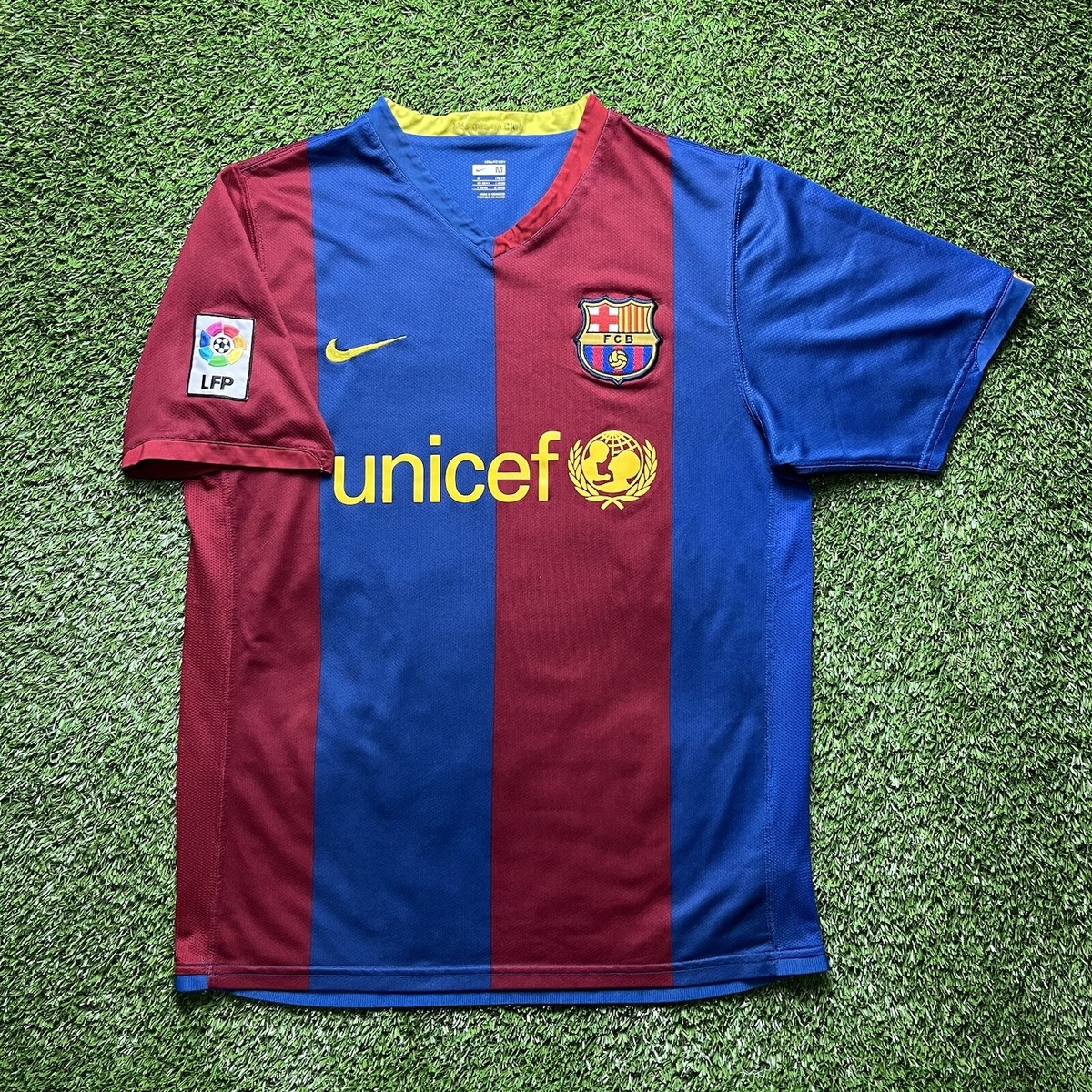 2006 2007 Fc Barcelona Leo Messi Jersey Medium M Nike Shirt Kit