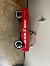 Vintage AMF Fire Chief 503 Pedal Car Fire Engine with Bell 33 Inches Long
