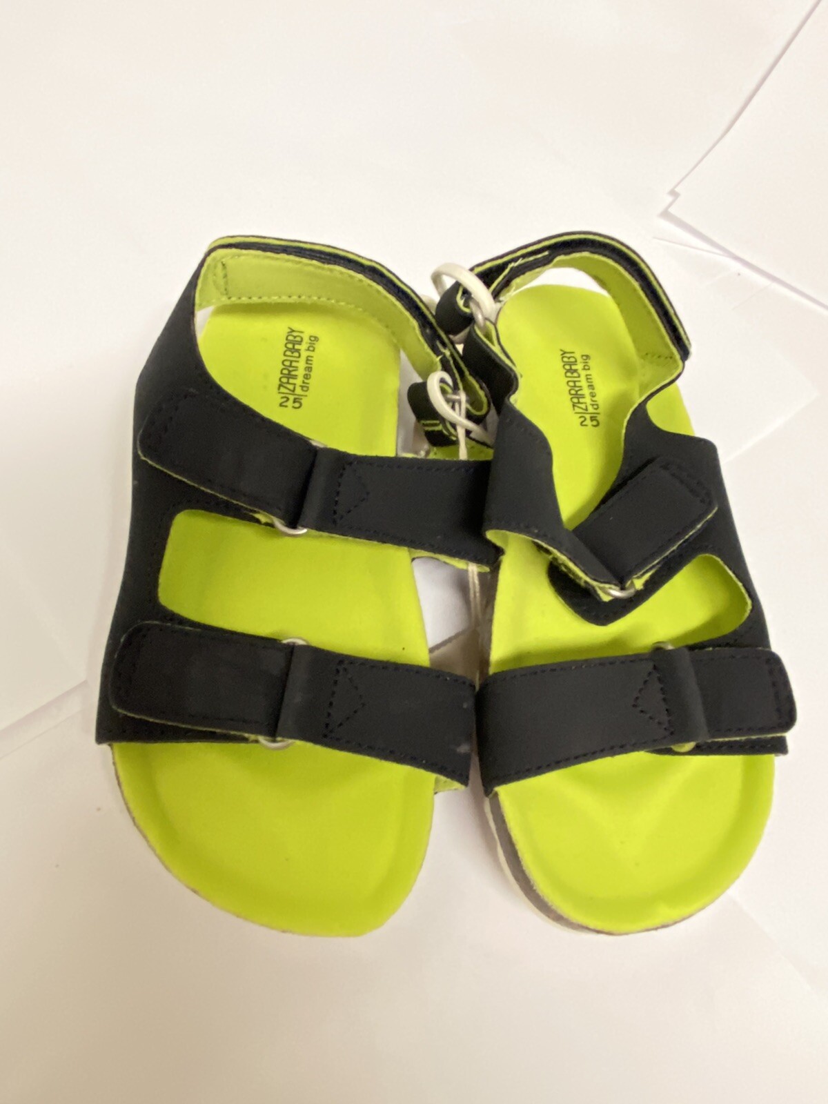 Kids Sandas Navy Green Size Eu 24 Us 7.5 B379