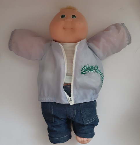 1983 Cabbage Patch Kids Boy Doll Blonde w/ Green Eyes Complete RARE Vintage READ
