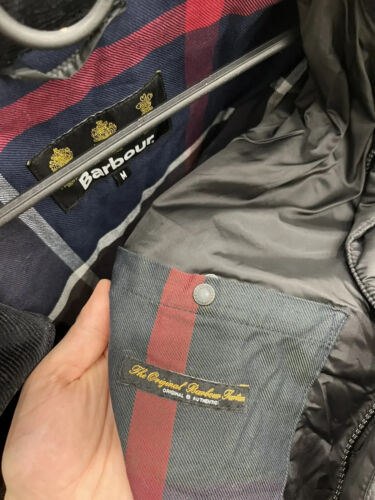 Barbour Evanton Quilted Jacket With Leather Insert Size M - Picture 5 of 6