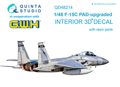 Quinta Studio 1/48 F-15C PAD - aufgerüstet 3D-gedruckter Innenraum (GWH) +...
