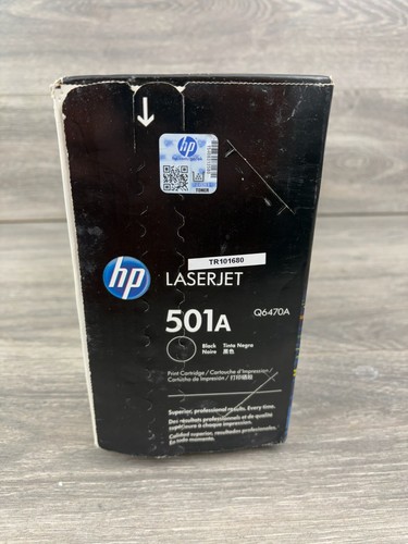HP 501A Q6470A OEM Schwarz LaserJet Tonerkassette Versiegelte Verpackung Original - Bild 4 von 4