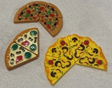 Pretend Play Kitchen Pizza Slices Lot Some Vintage Food Supreme 10 Pieces Read