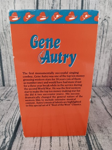 Gene Autry America's Cowboy Best Of The West VHS 4 Tape Set / Video Tapes Movies - Picture 2 of 6