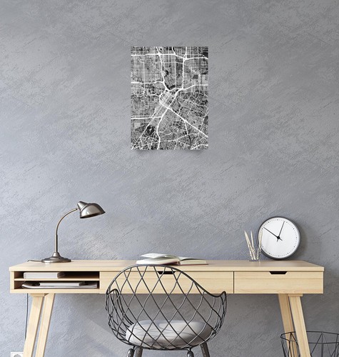 Poster - Houston Map, Modern Abstract City Streets, 4 Sizes - Picture 3 of 25
