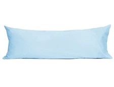 Body Pillowcase 100 Cotton Long Pillow 1 Piece Body 21"x54" Ashley Blue