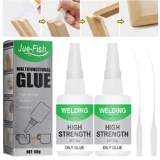 2 X Multifunctional Welding High-Strength Oily Glue Uniglue Universal Super Glue
