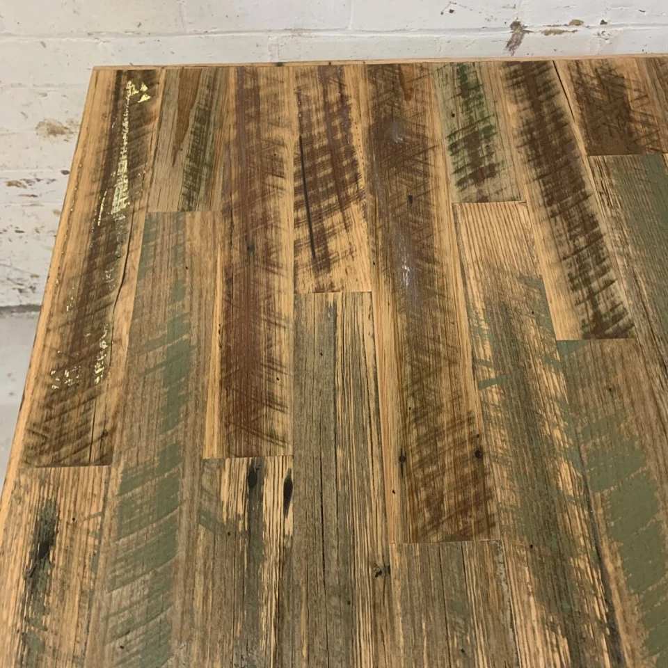 Green & Red Rustic Handmade Cafe Table Tops, Distressed Wood, Handmade - image 4 of 4
