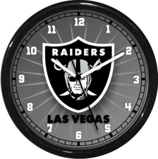 Las Vegas Raiders Football Wall Clock 