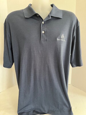 Pelican Hill Cutter and Buck Golf Polo Shirt Mens Large CB DryTec Luxe Navy Blue