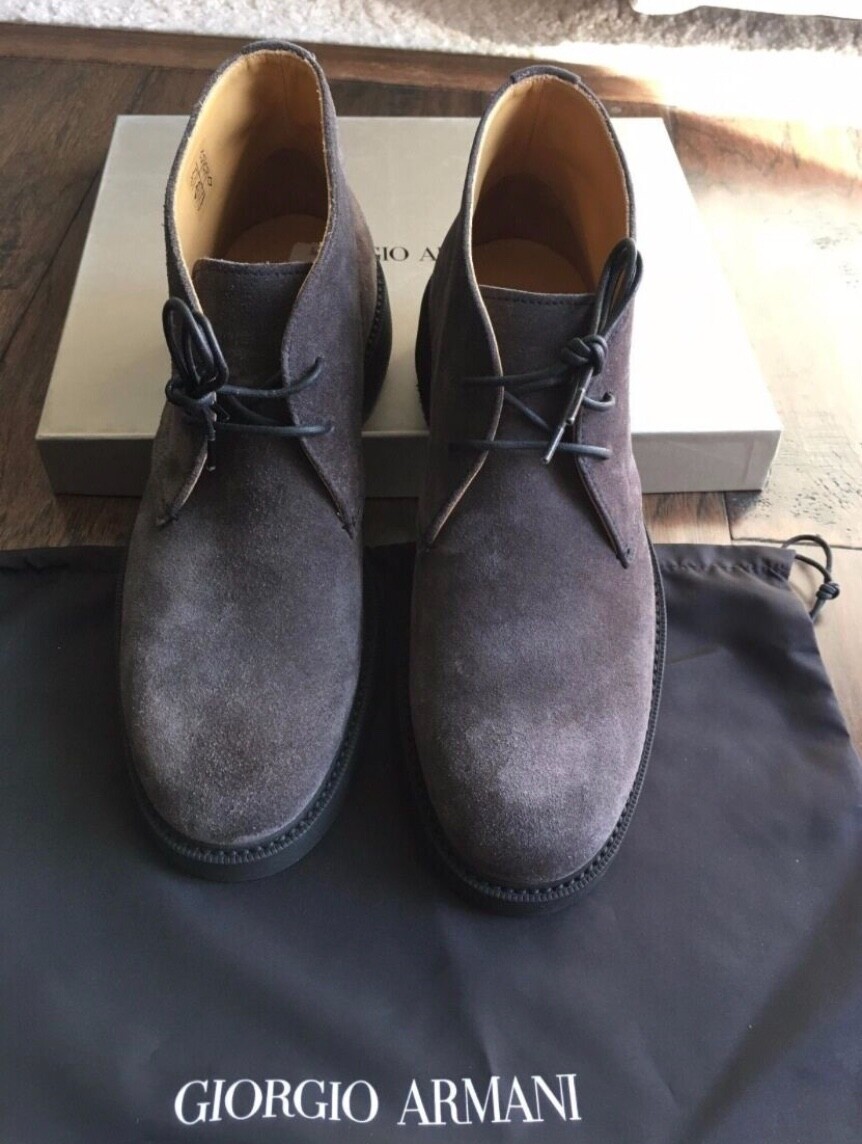 Giorgio Armani. Made in Italy mens shoes GIORGIO ARMANI BLACK MADE IN ITALY GENUINE LEATHER LACE UP  main image 3