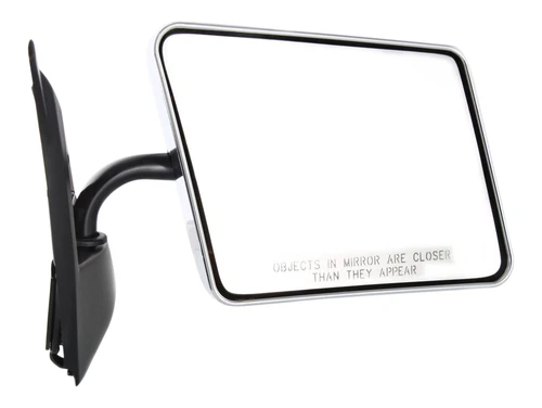Fits 82-93 CV S10 PICKUP MANUAL MIRROR CHROME BELOW EYELINE 82-93 GMC S15 PICK R