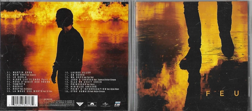 CD 18 TITRES NEKFEU "FEU" DE 2015 feat AMBER SIMONE ET ED SHEERAN - Photo 1/1