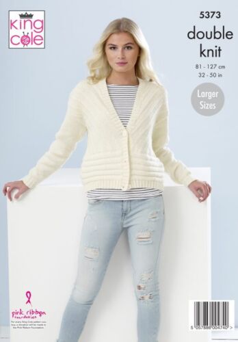 King Cole Damen Strickmuster Doppelstrick Damen Strickjacken 32-50in-5373 - Bild 2 von 3