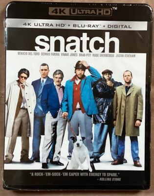 Snatch 4k Ultra 4k Blu-ray Set (Sony Pictures July 2021).  Guy Ritchie 2000 film