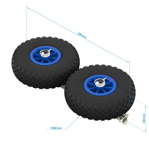 Edelstahl SUP-Räder Stand Up Paddle Board Wheels Transport-Wagen SUPROD UP260 - Bild 17 von 25