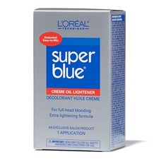 L  Or al Super  Blue Cr me Oil Lightener Kit 2  oz Full  Head Blonding