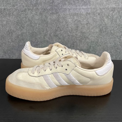 Adidas Samba Sambae Womens Shoes 7 Wonder White Gum Sole Platform Sneaker ID0434 - Picture 7 of 13