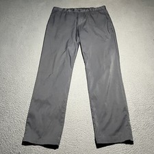 Nike Golf Pants Mens 34x32 Gray Standard Dri Fit Performance Chino Trousers