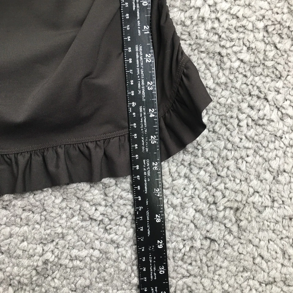 Blusa de natação Land's End feminina regata tamanho 8 preta com babado lateral franzida alça larga nova sem etiquetas - Imagem 4 de 4