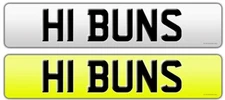  H1 8UNS (HI BUNS) cherished number plate. Buttocks, Bum, Arse, Behind, Butt