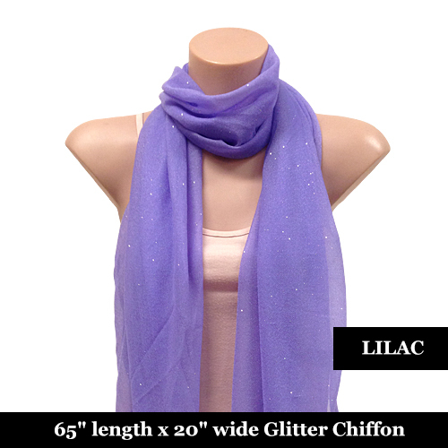 Glitter Chiffon Scarf 12 Colours No Fringe 1pc or 2pcs -Fast Ship From Sydney - Picture 21 of 34