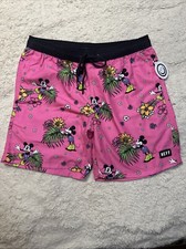 NEW NEFF x Disney Mickey Hot Tub Mens Volley Shorts  Size LARGE NWT Swimsuit