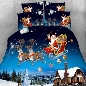 Queen Halloween Christmas Duvet Covers Quilt Doona Cover Set