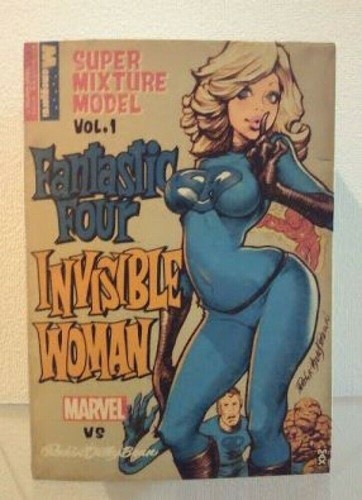 Rockin Jelly Bean Fantastic Four INVISIBLE WOMAN Super Mixture Model Figure - Picture 6 of 8