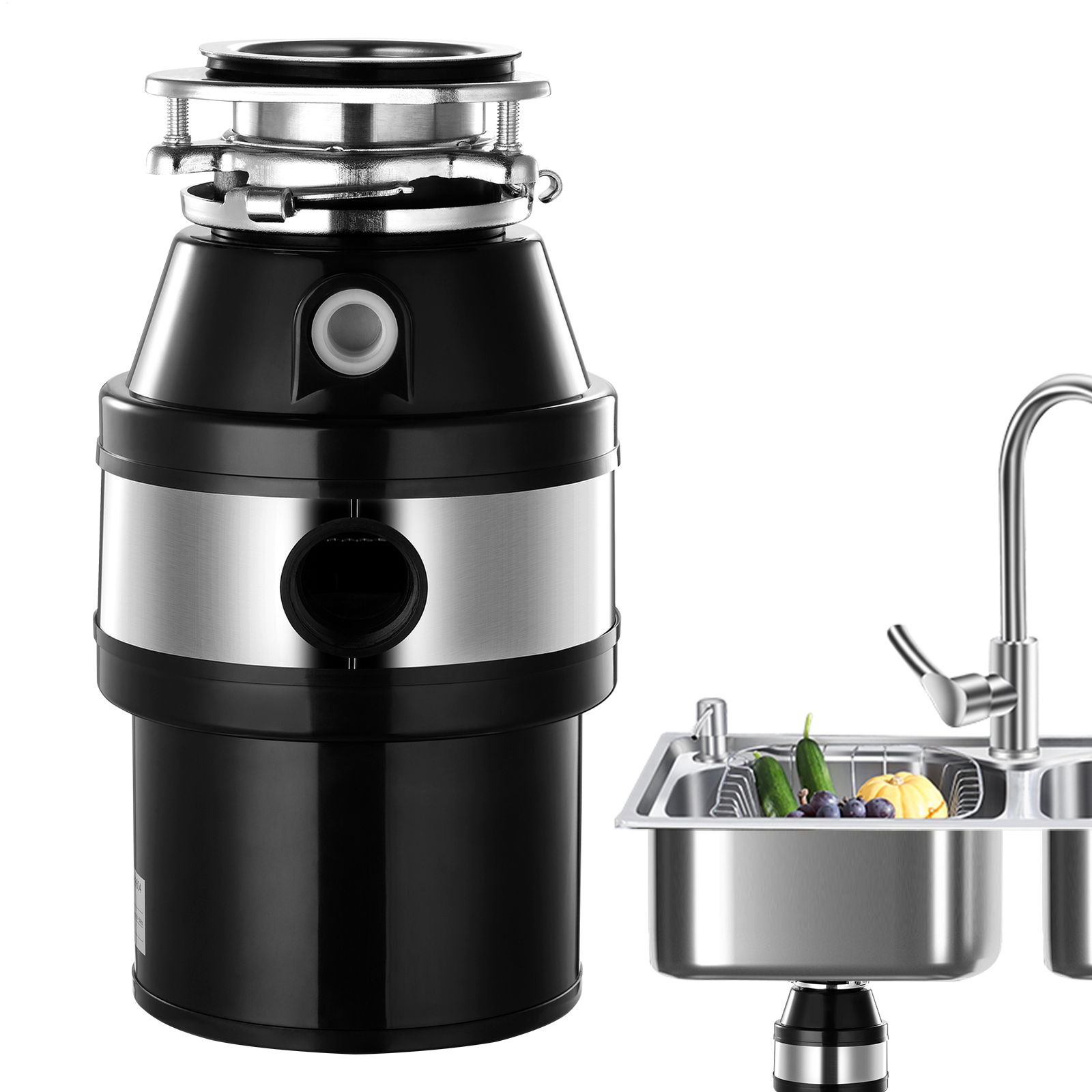 4000 RPM Household Garbage Disposer Kitchen Food Waste Sink Disposal 550W New-