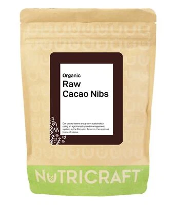 1kg CACAO / COCOA NIBS (organic, raw) by NUTRICRAFT™ - Peruvian criollo