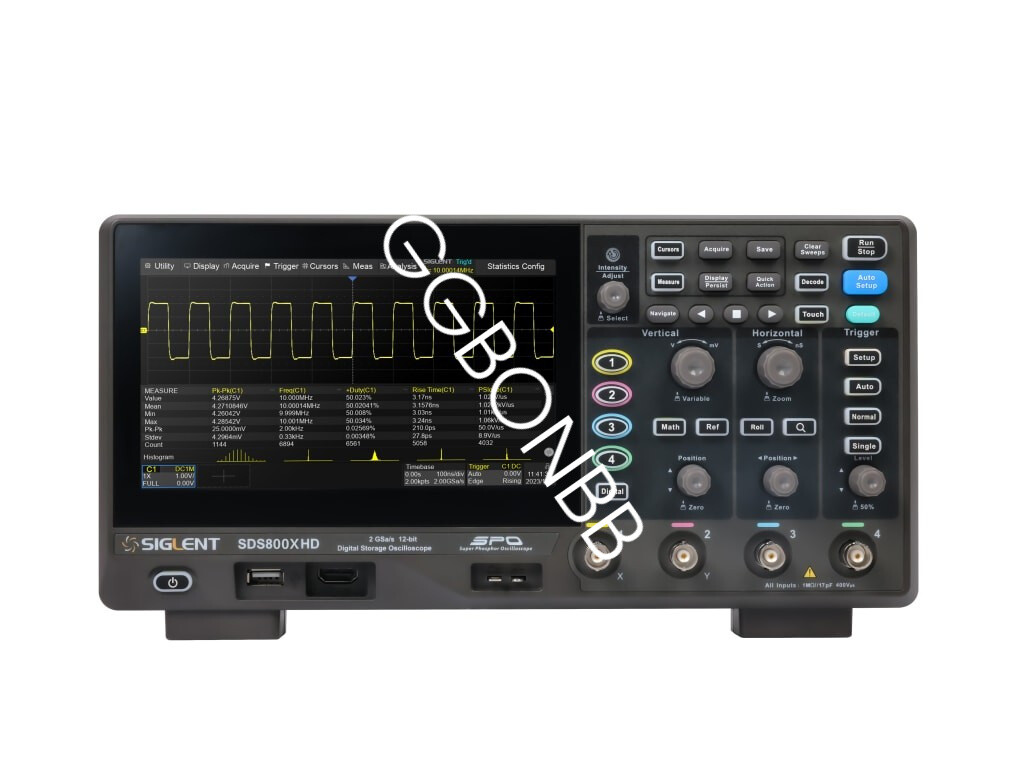 キルーページ Siglent SDS804X HD - Mixed Signal Oscilloscope (4 Channel / 70 MHz