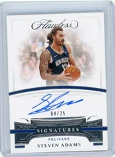2020-21 Panini Flawless Basketball Autograph #AUT-ADA Steven Adams #04/25