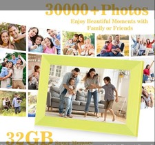 10.1 inch WIFI Digital Picture Frame FRAMEO 32GB HD IPS Touch Screen App Green