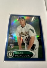 2012 Topps Chrome - Brad Peacock #163 Blue Refractor /199 (RC)