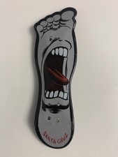 Santa Cruz Screaming Foot Board Gray 3.5" Tech Deck. Skateboard Only/No Trucks.