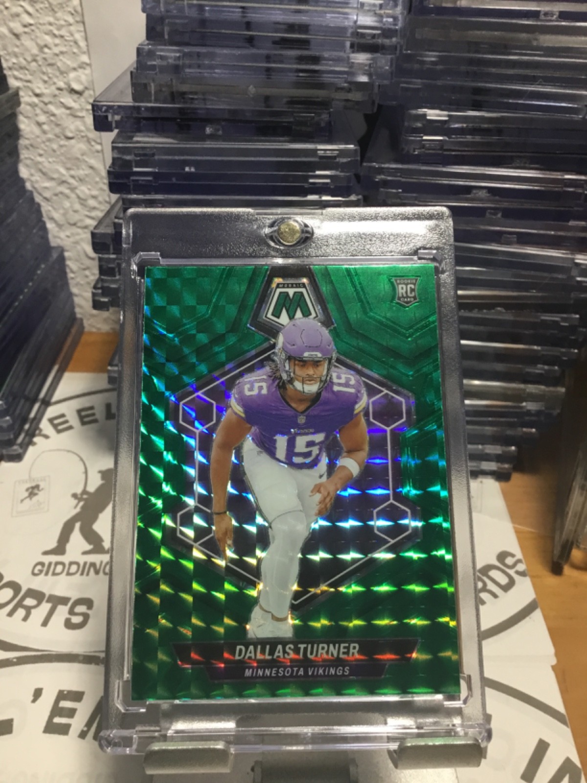 2024 GREEN MOSAIC ROOKIE PRIZM DALLAS TURNER!…#317!