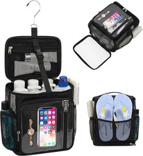 Hanging Shower Caddy Portable Bag - Quick Dry Shower Tote for Dorm College Essen