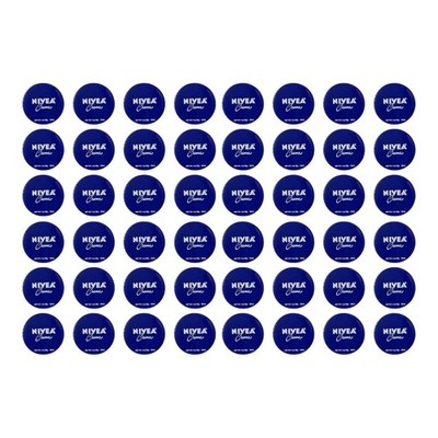 48 Pack Nivea Creme Rich Moisturizing Cream Travel Size 1 oz Tin Hands Face Body