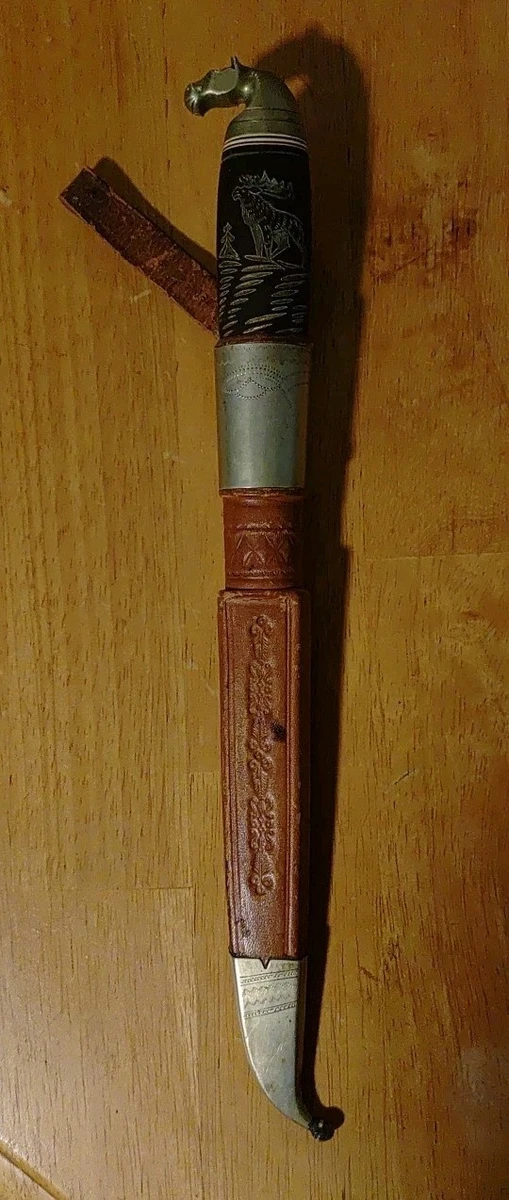 Collectible Vintage Factory Manufactured Fixed Blade Puukko Knives