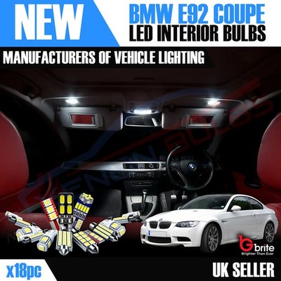 18x BMW E92 COUPE LED GLÜHBIRNEN SET INNEN FUSSRAUM KOFFERRAUM HANDSCHUHFACH M3 PFÜTZE