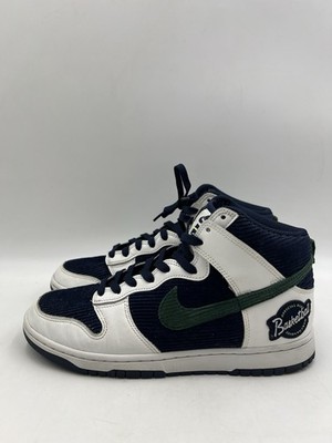 Nike Dunk High Sports Specialties White Navy Mens Size 9.5 DH0953-400 Sneakers