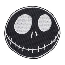 Nightmare Before Christmas Black Jack Skellington Iron On Patch -  OFFICIAL 03-H